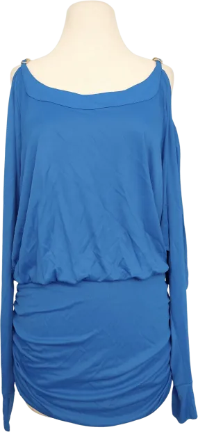 00's Sexy Blue Italian Designer Mini Dress by Dolce And Gabbana