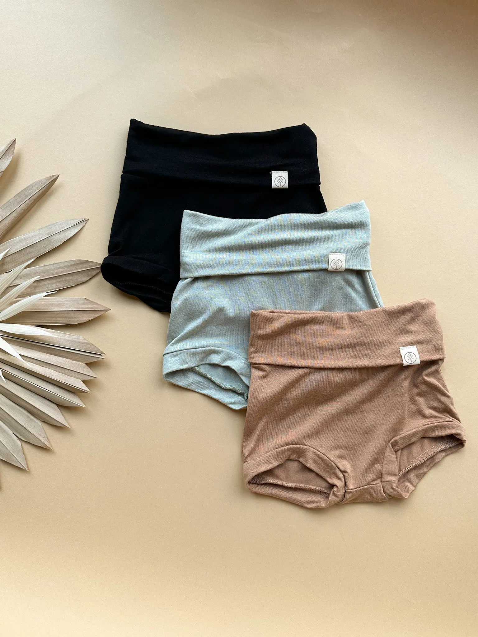 2t, 3t, 4/5t | Fold Over Bloomers | Sage | Bamboo