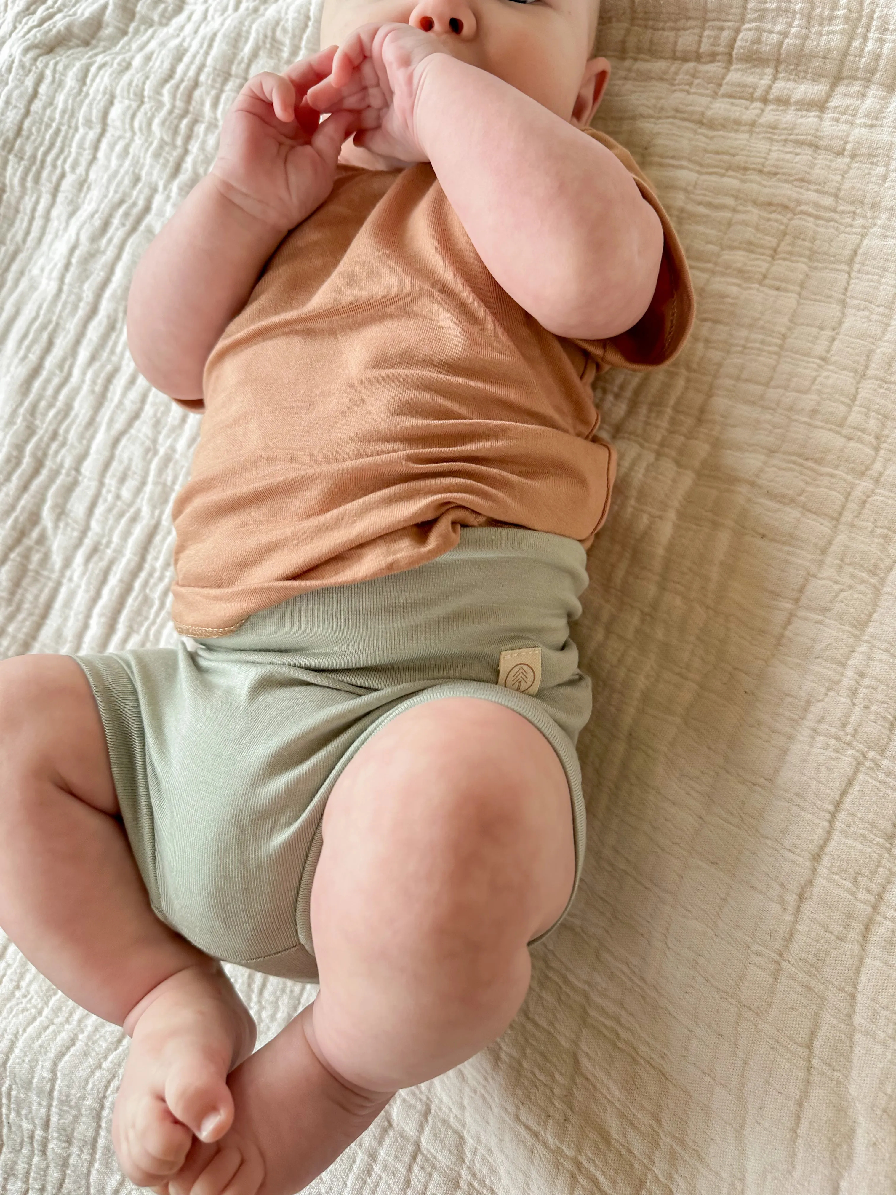 2t, 3t, 4/5t | Fold Over Bloomers | Sage | Bamboo