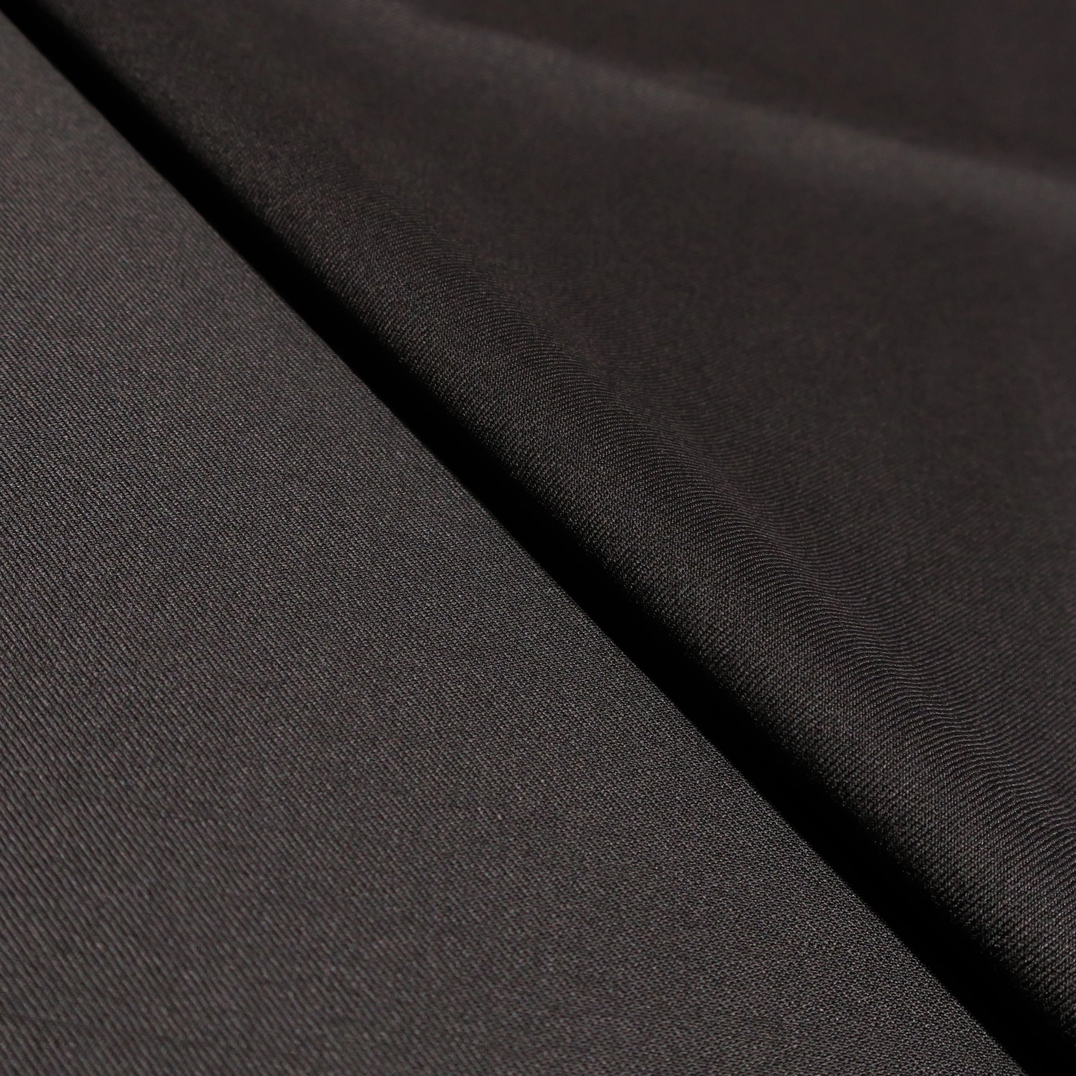 3 YDS Black Plain 100% Wool Loro Piana Fabric