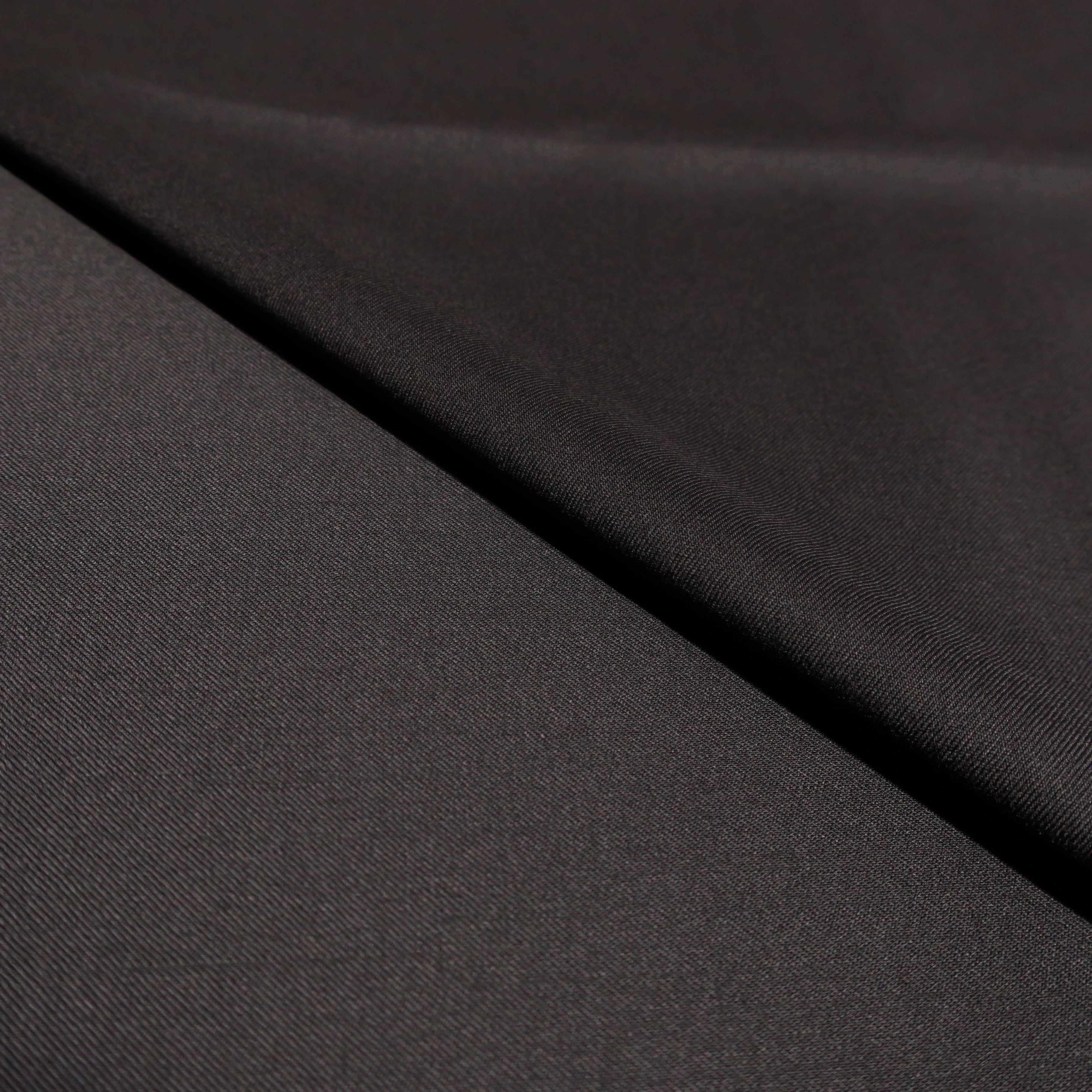 3 YDS Black Plain 100% Wool Loro Piana Fabric