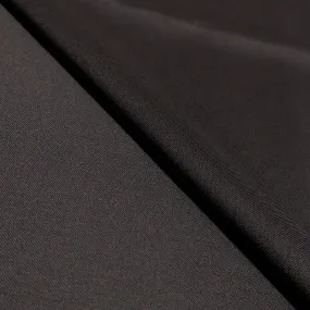 3 YDS Black Plain 100% Wool Loro Piana Fabric