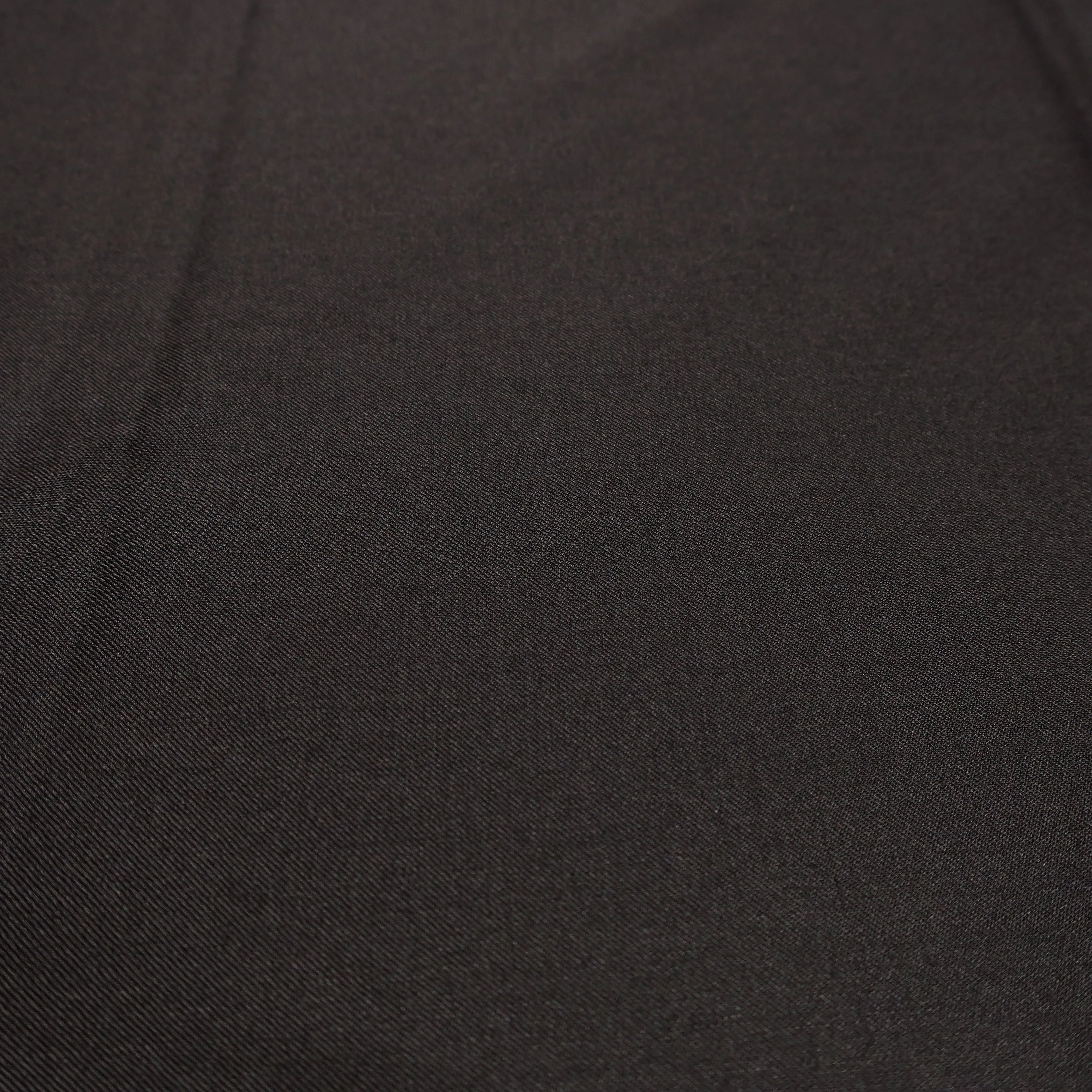 3 YDS Black Plain 100% Wool Loro Piana Fabric