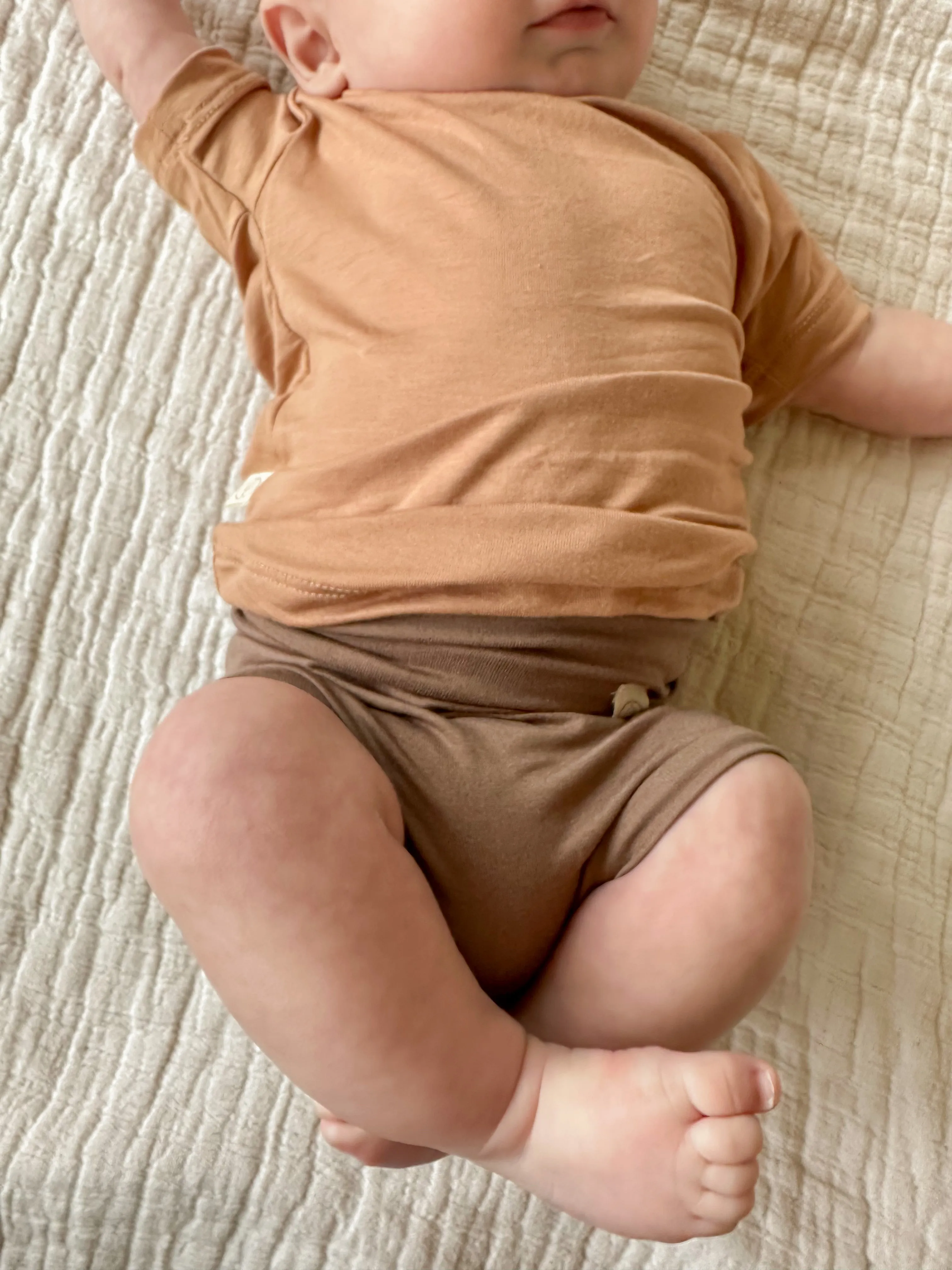 4/5T | Fold Over Bloomers | Mocha | Bamboo