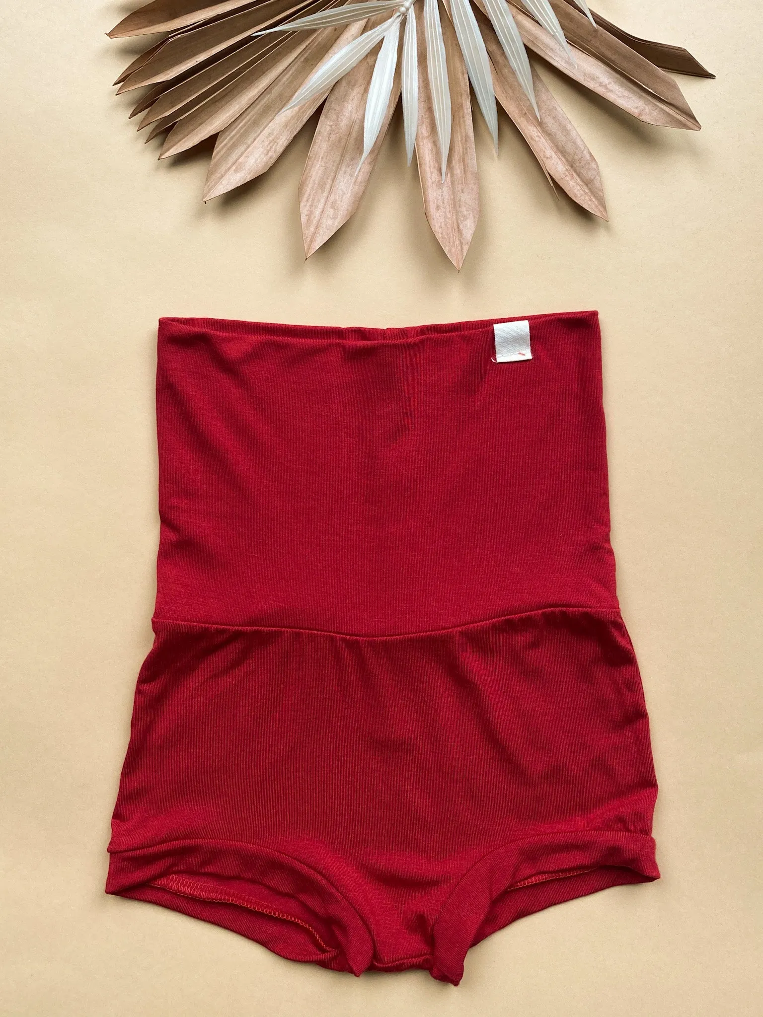 4T   5T | Fold Over Bloomers | Red | Bamboo
