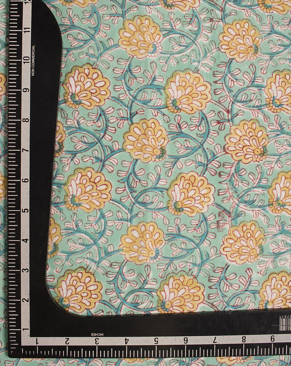 Abstract  Hand Block Liva Cotton Fabric