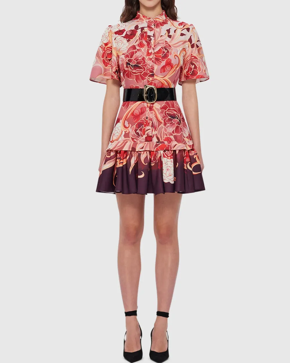 Adorn Print in Passion Beatrice Mini Dress