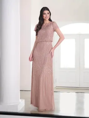 Adrianna Papell Platinum 40461 - Beaded Long Dress