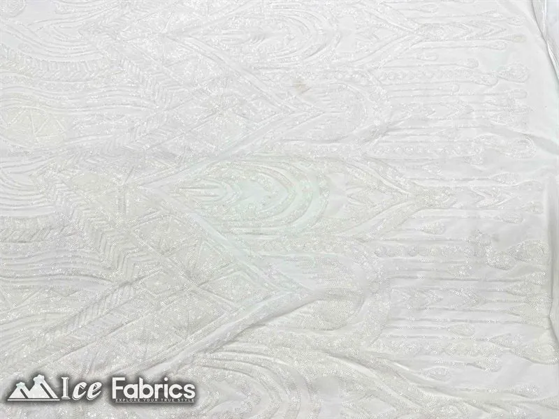 African Sequin Fabric 4 Way Spandex Stretch Sequin Fabric
