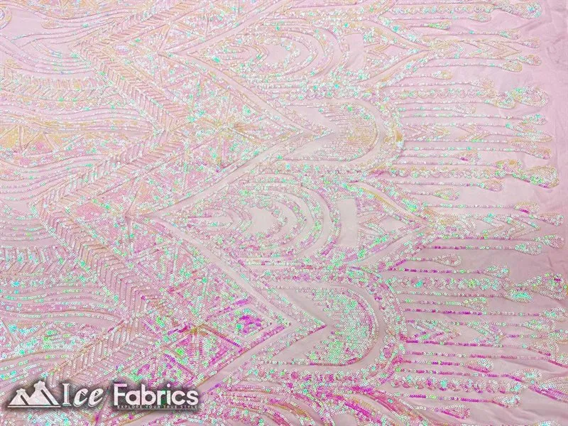 African Sequin Fabric 4 Way Spandex Stretch Sequin Fabric