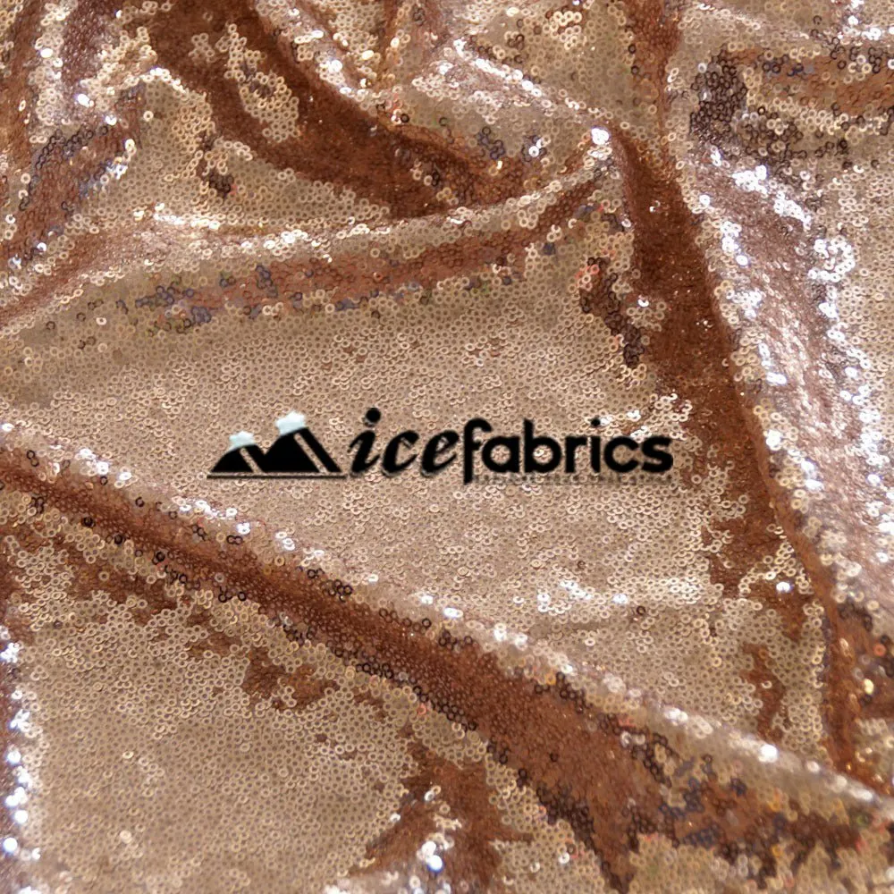 All Over Gold Mesh Glitz Mini Sequins Fabric