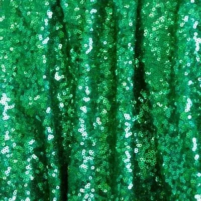 All Over Kelly Green Mesh Glitz Mini Sequins Fabric