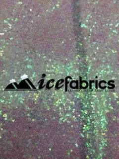 All Over Silver Iridescent Mesh Glitz Mini Sequins Fabric