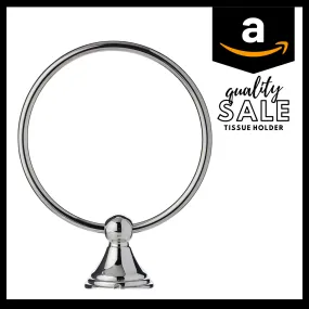 AmazonBasics Modern Towel Ring - Chrome