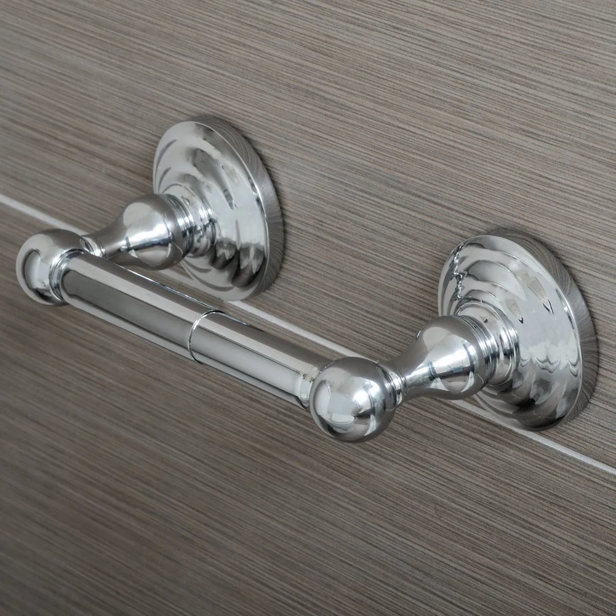 AmazonBasics Traditional Standard Toilet Paper Holder - Chrome