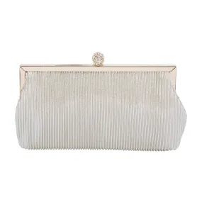 Aneka Handbag in Champagne Satin