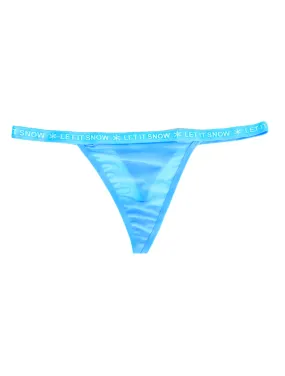 Aqua Let it Snow G-String