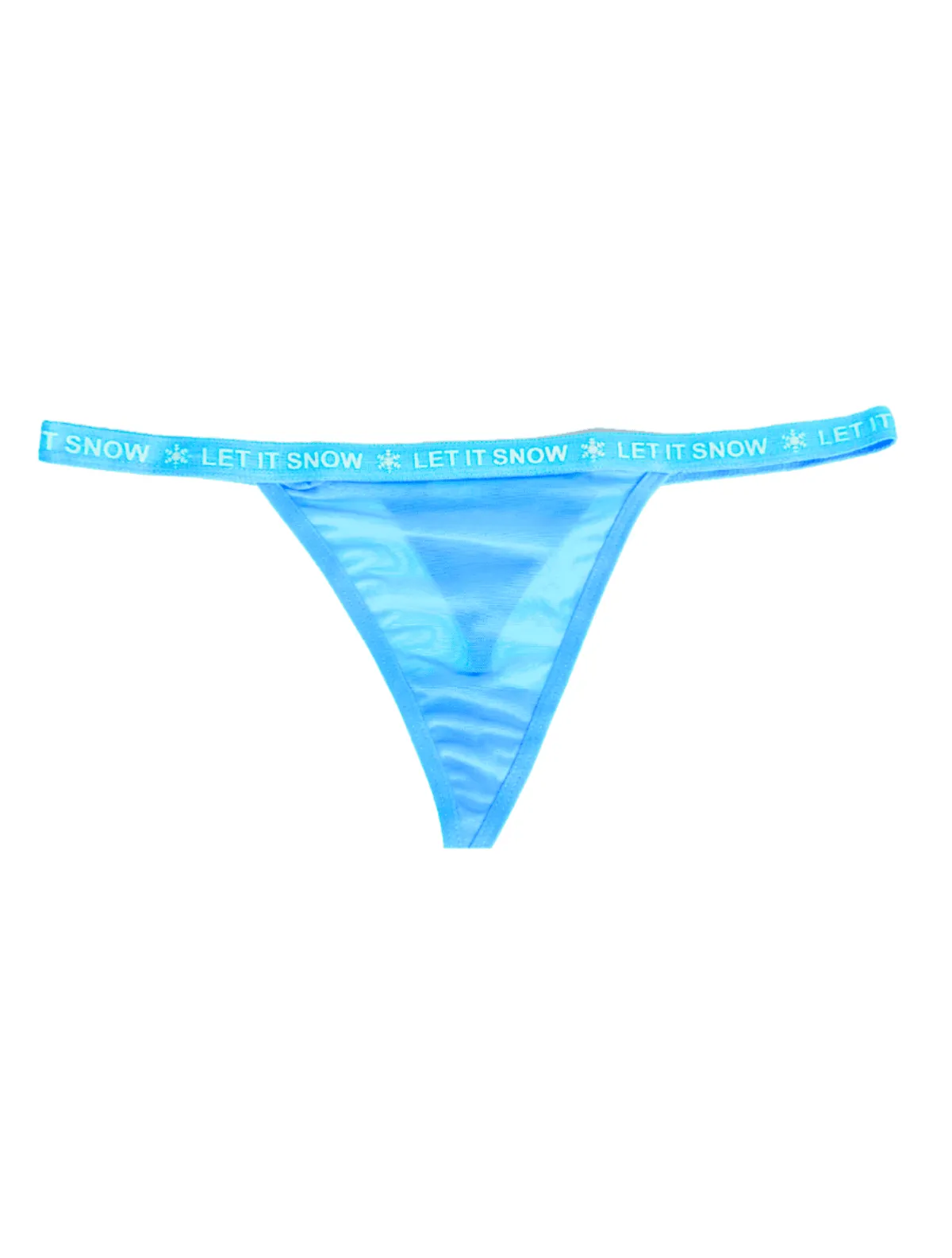 Aqua Let it Snow G-String