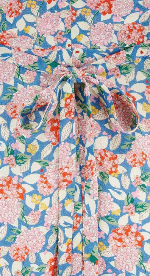 Betty Tea Dress in Pink Hydrangea