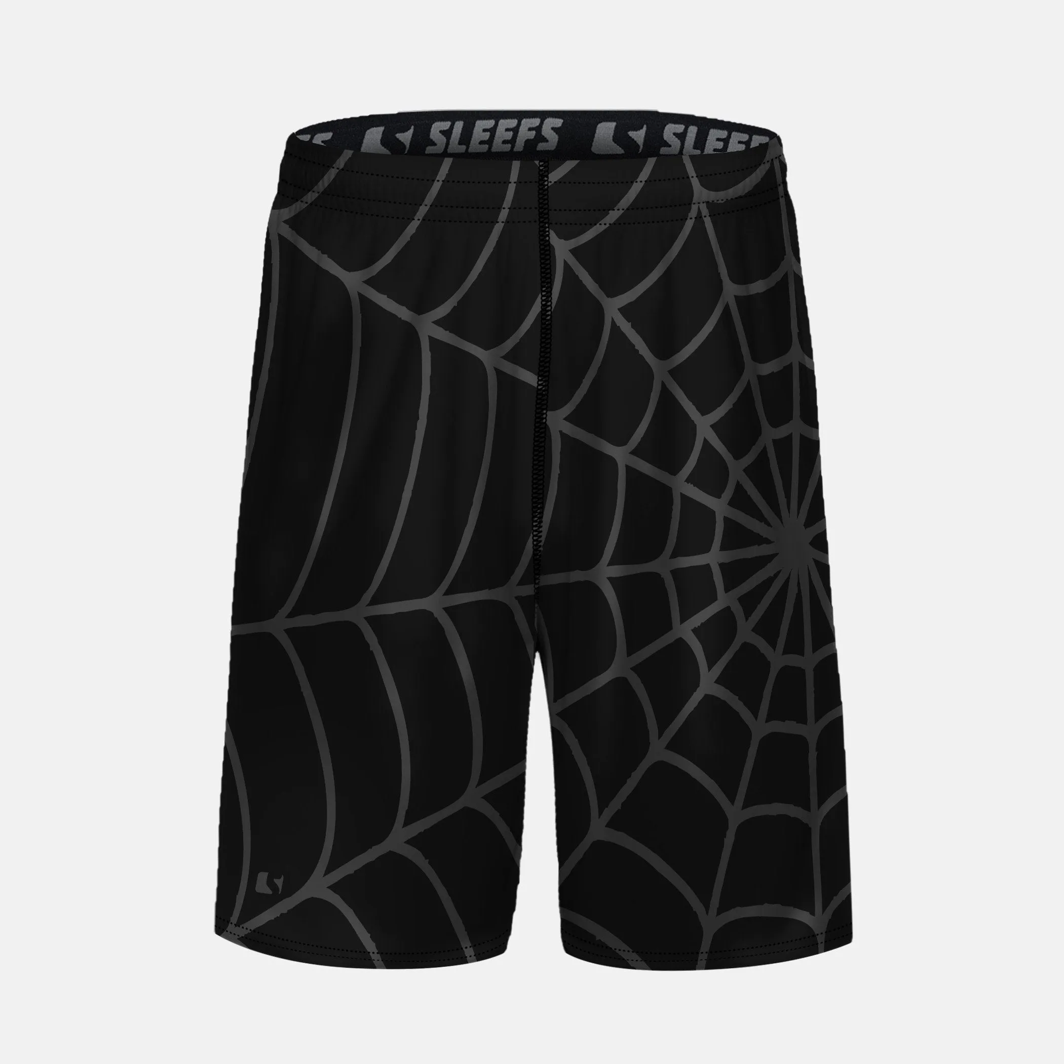 Black Ops Web Pattern Kids Shorts