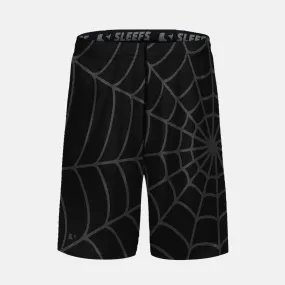 Black Ops Web Pattern Kids Shorts
