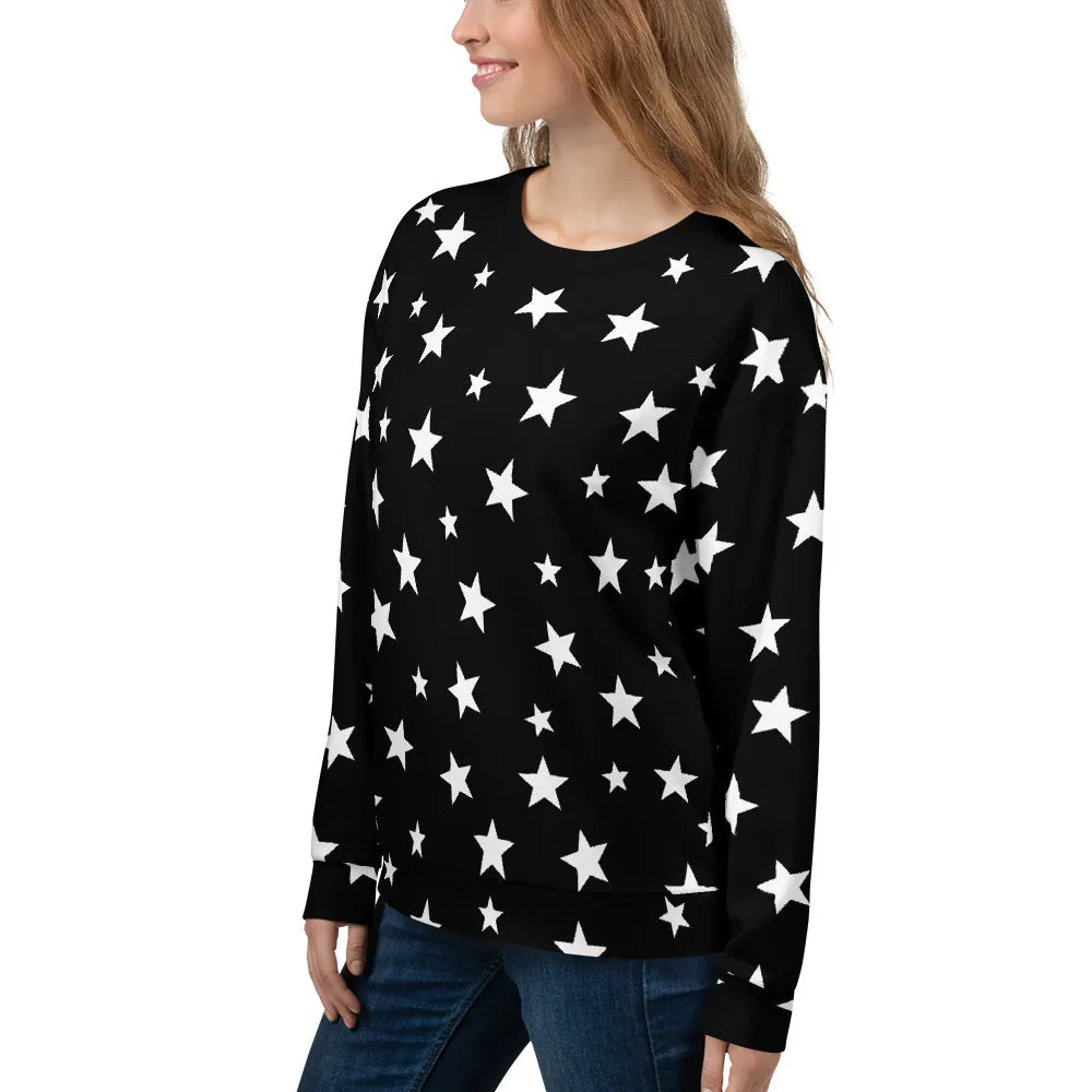 Black Stars Crew Neck