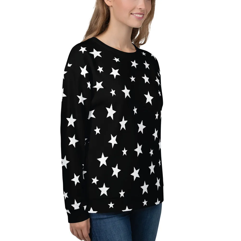 Black Stars Crew Neck