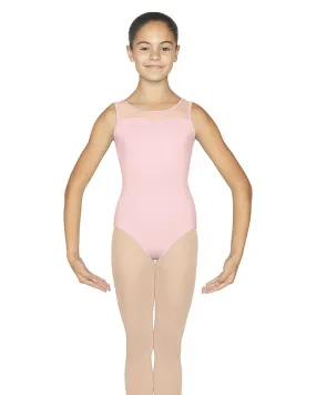 Bloch Flock Mesh Back Tank Leotard - CL5565 Girls