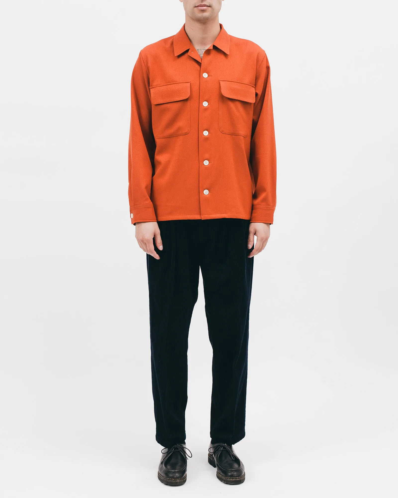 Boxy LS Shirt - Terracotta