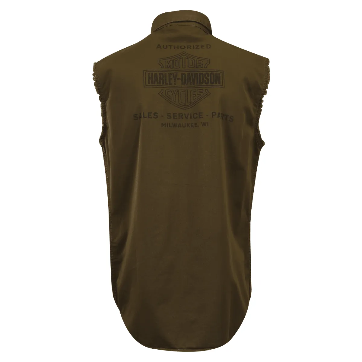 Branded  Men's Vest Olive Black Sleeveless Vest (S59)