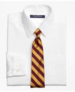 Brooks Brothers Boys Non-Iron Supima Pinpoint Cotton Dress Shirt White