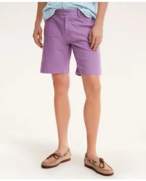 Brooks Brothers Men's 9" Stretch Supima Cotton Poplin Shorts Lavender