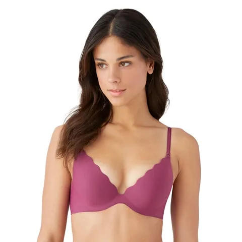B.Wow'd Lazer Cut Plunge Push Up Raspberry Coulis