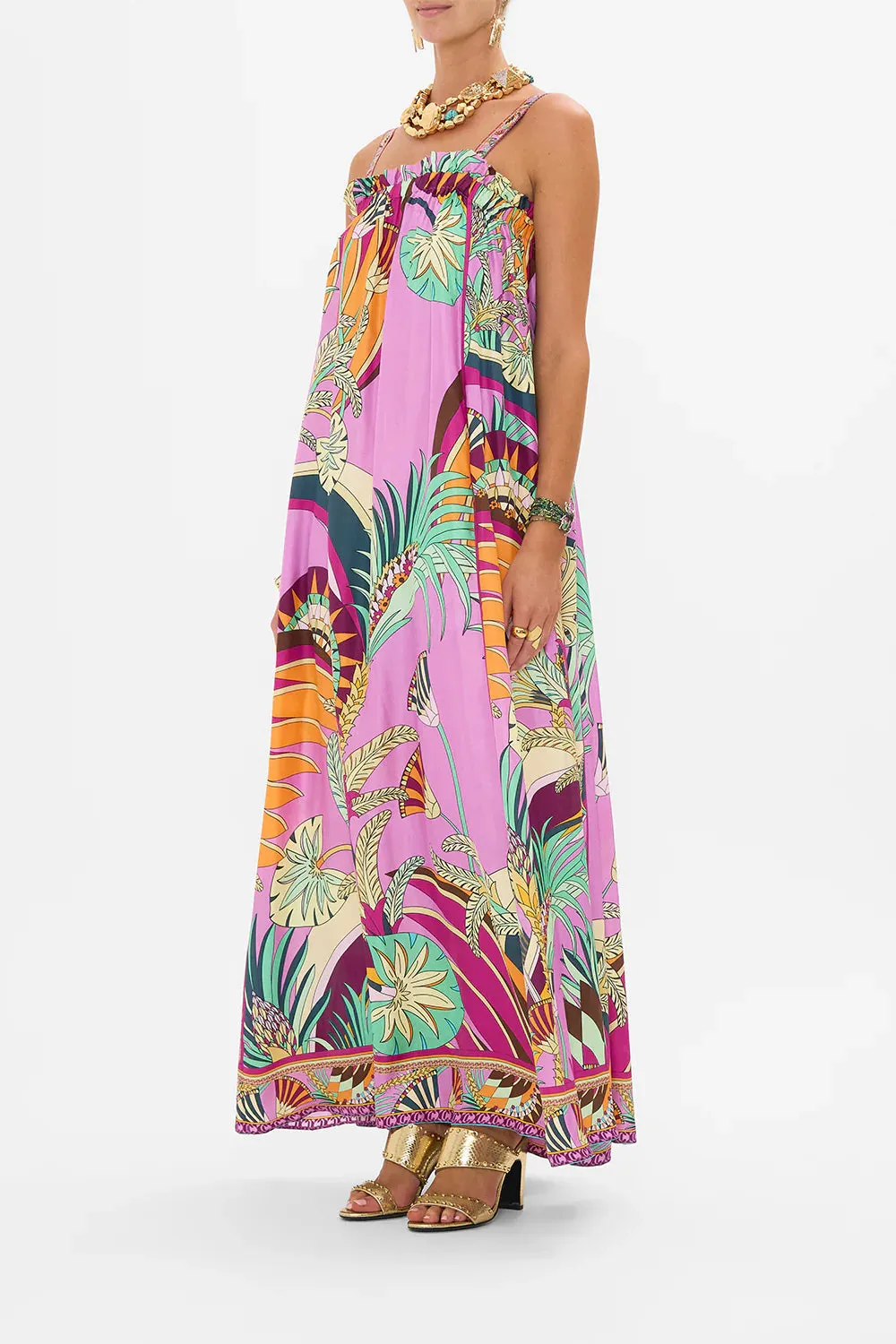 Camilla Wide Strap Sundress - Giza Goddess