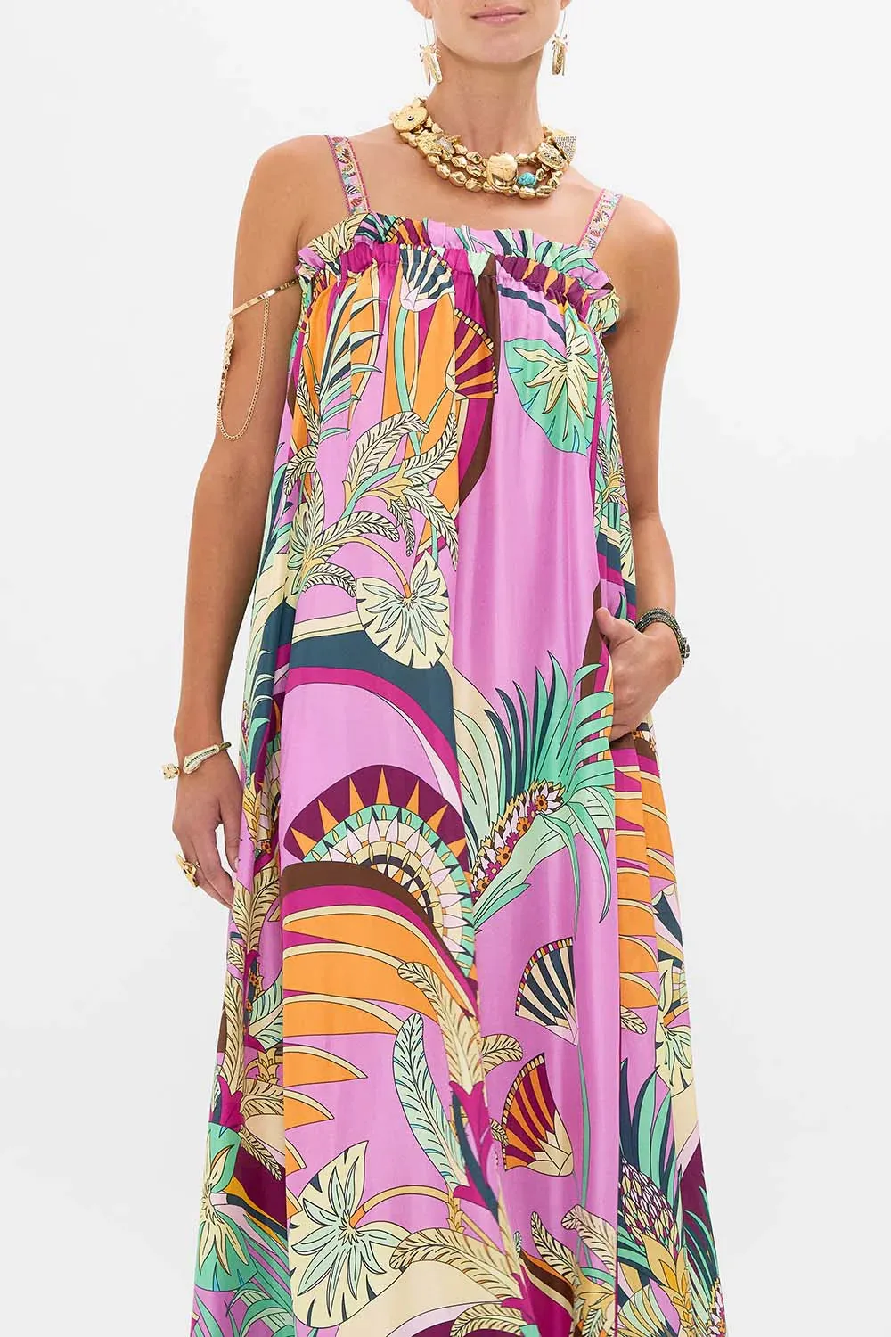 Camilla Wide Strap Sundress - Giza Goddess