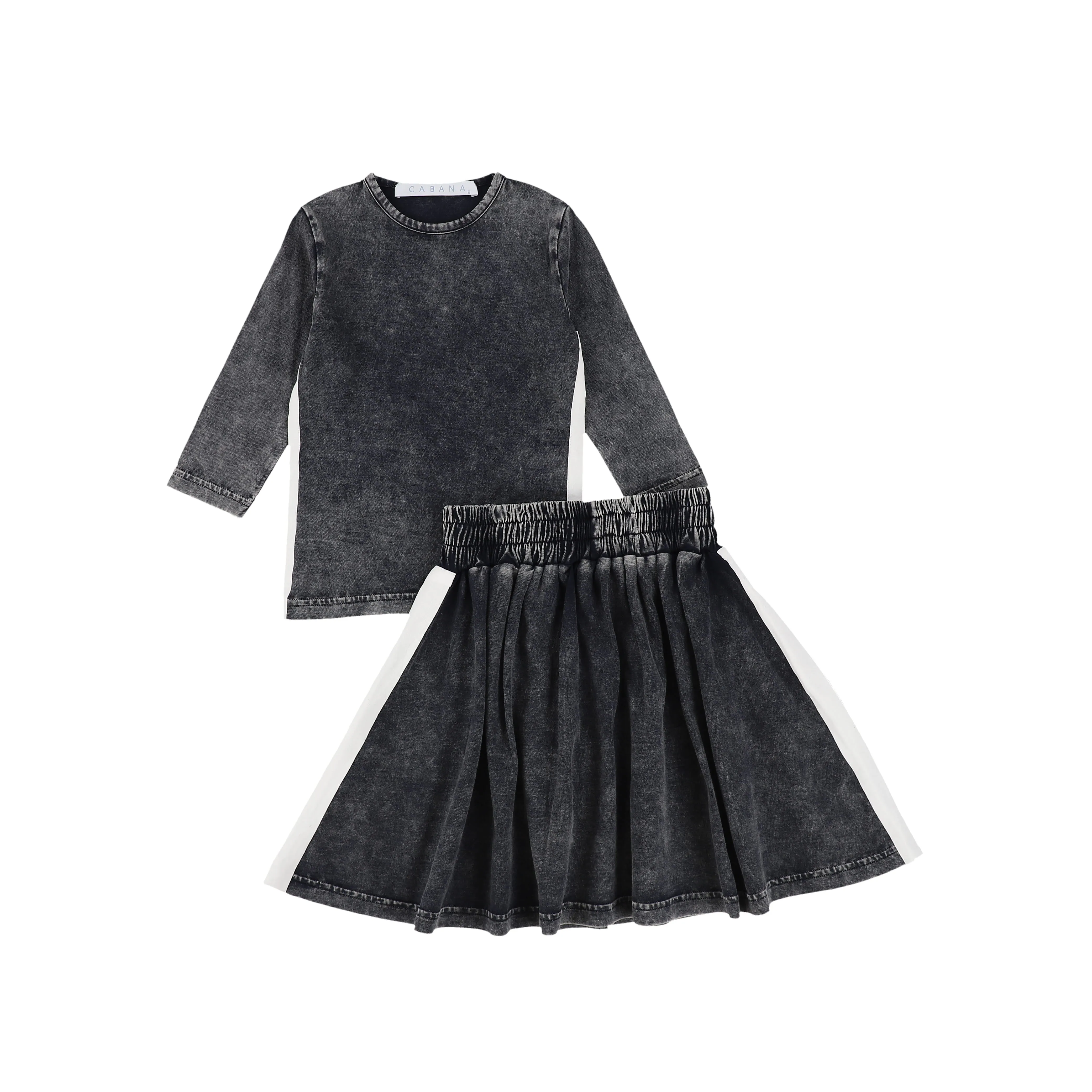 Checker_Skirt Set