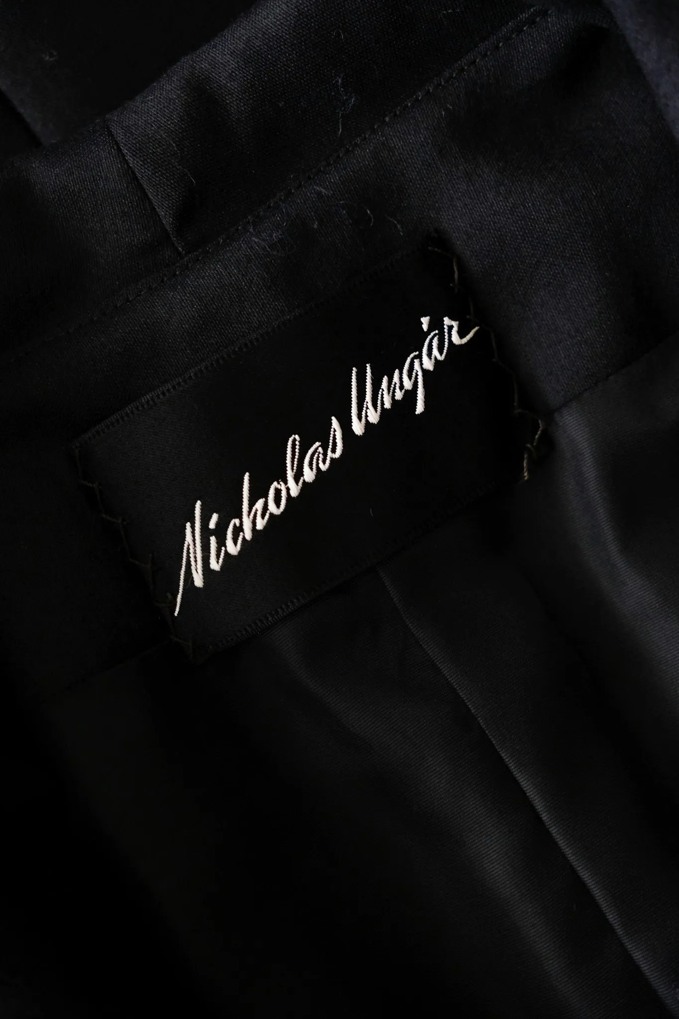 Chic 1960's Black Silk Evening Coat Dress From Nicholas Ungar / Sz M