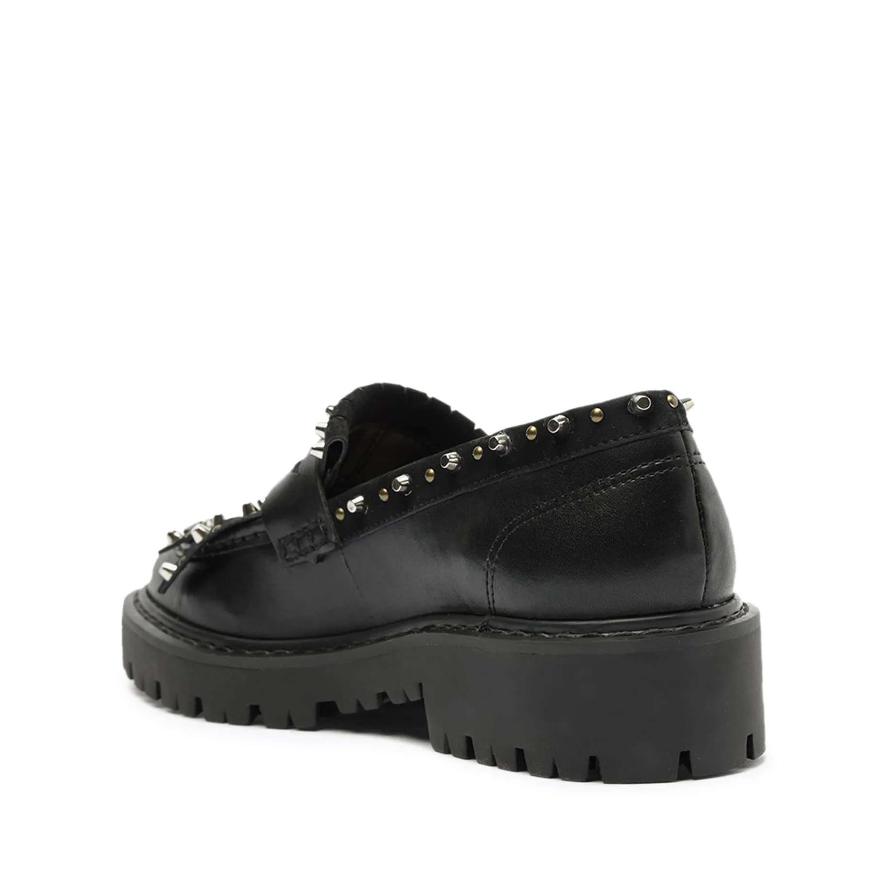 Christie Fringes Leather Flat
