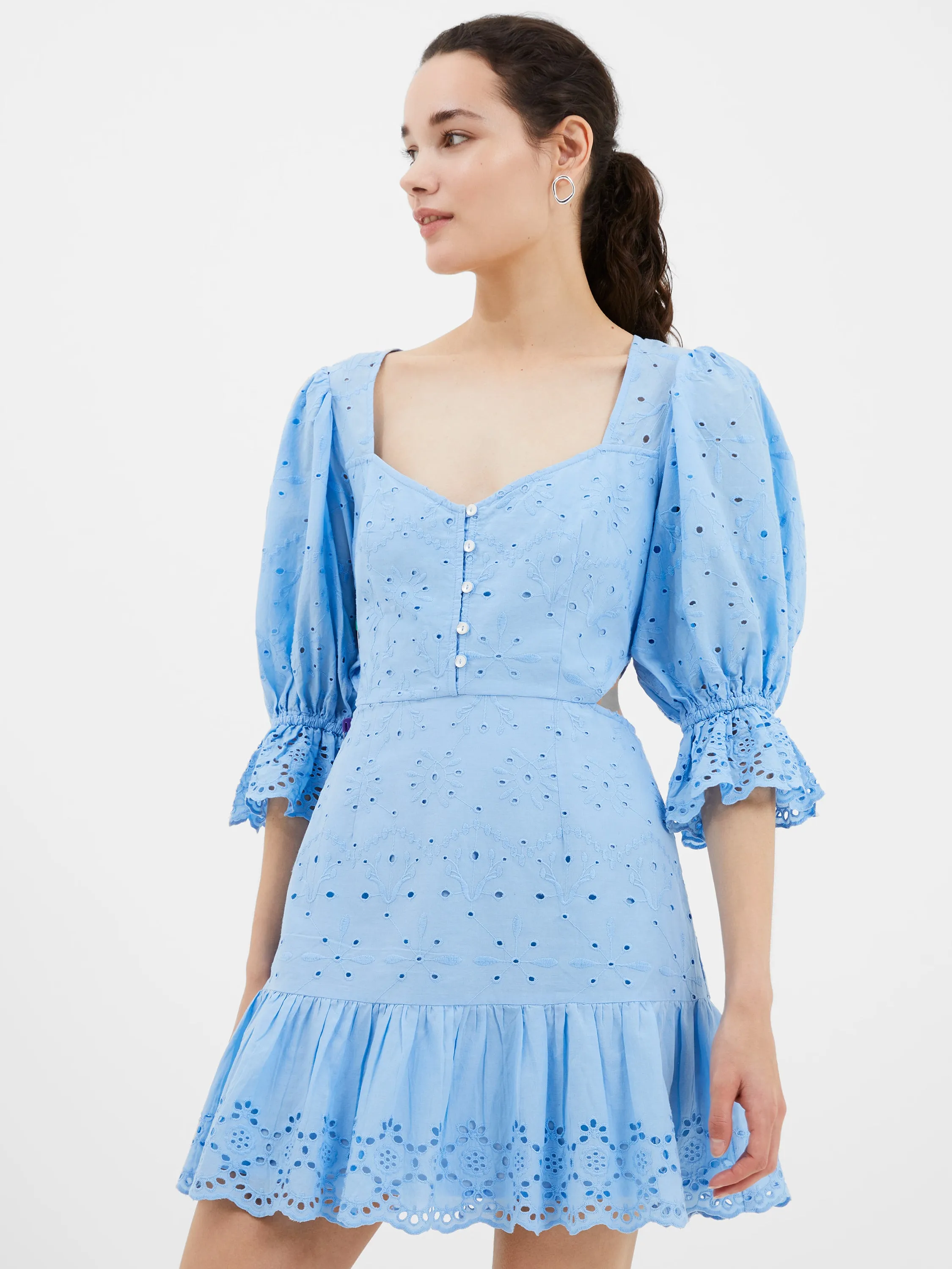 Cilla Broderie Anglaise Cut-Out Dress