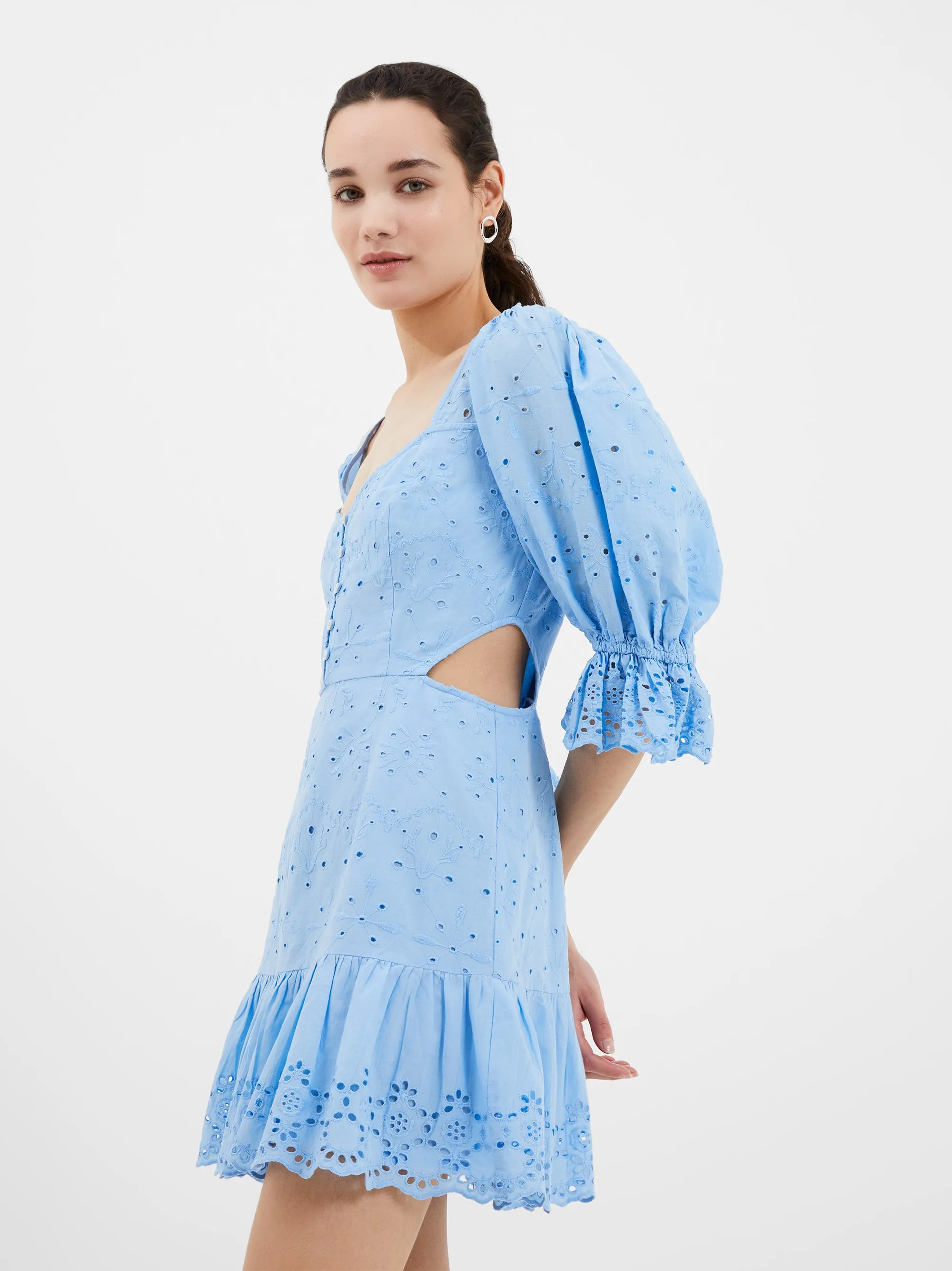 Cilla Broderie Anglaise Cut-Out Dress