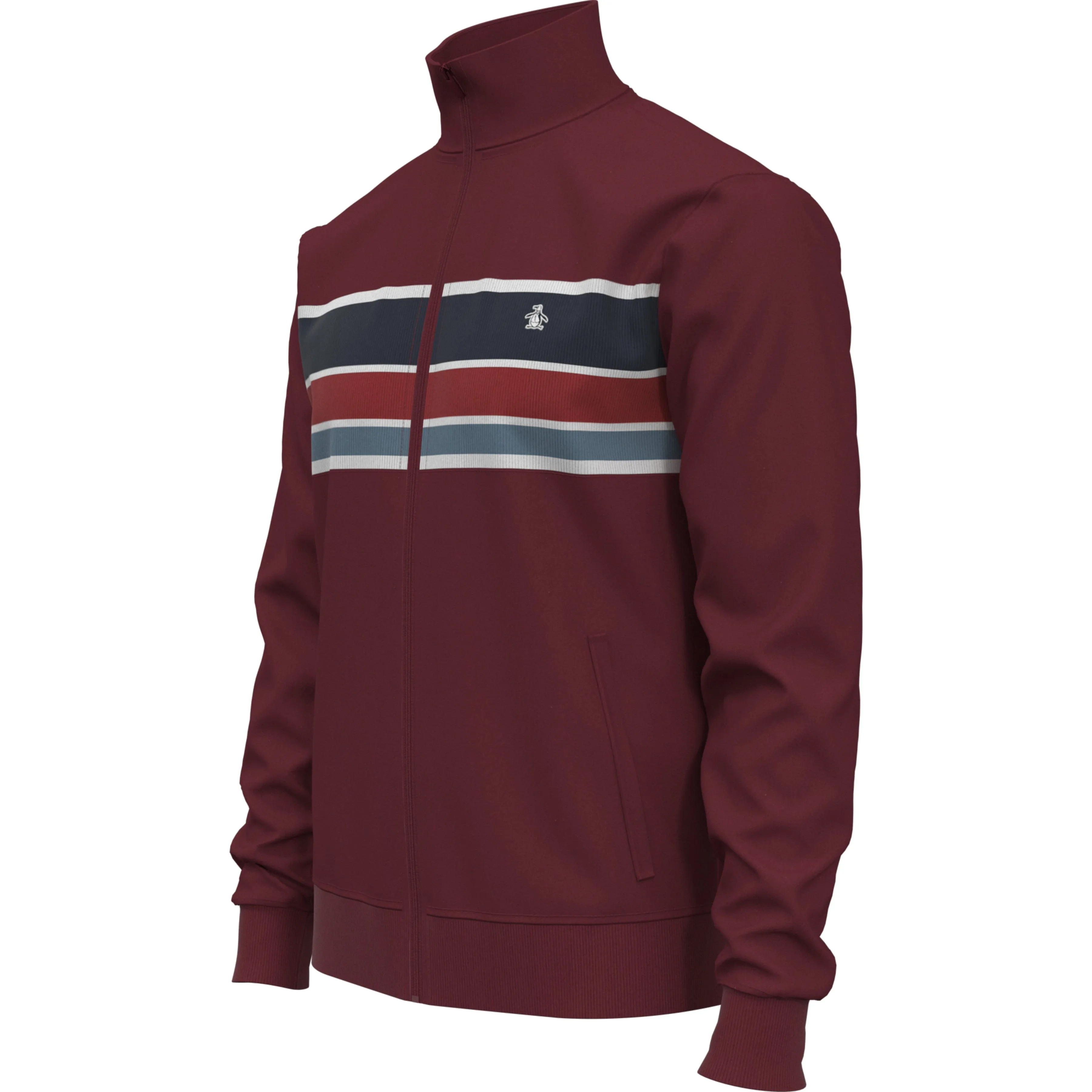 Color Block Stripe Track Jacket