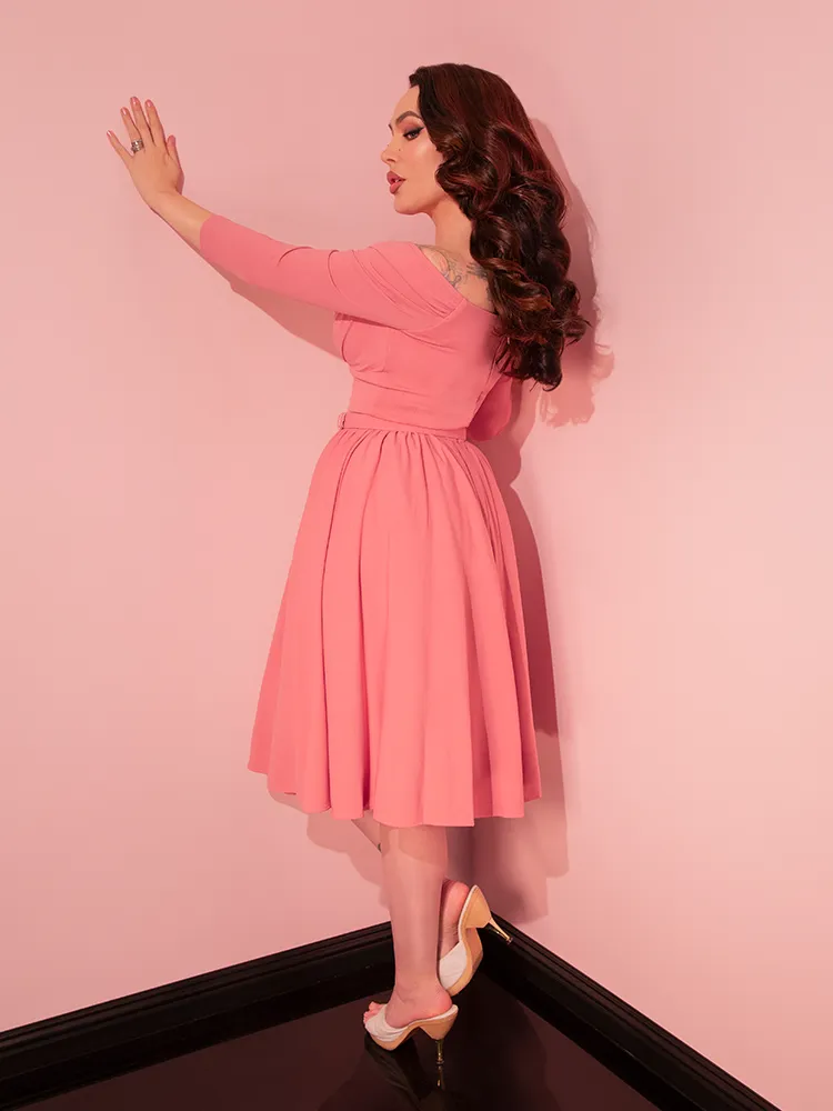 COMING BACK SOON - Starlet Swing Dress in Rose Pink - Vixen by Micheline Pitt