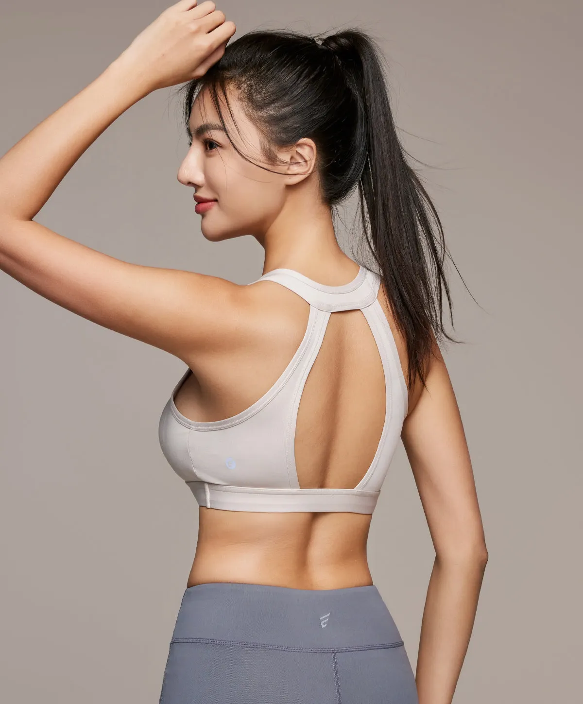 Energized Bohemian Explorer Elevate Sports Bra with Slogan