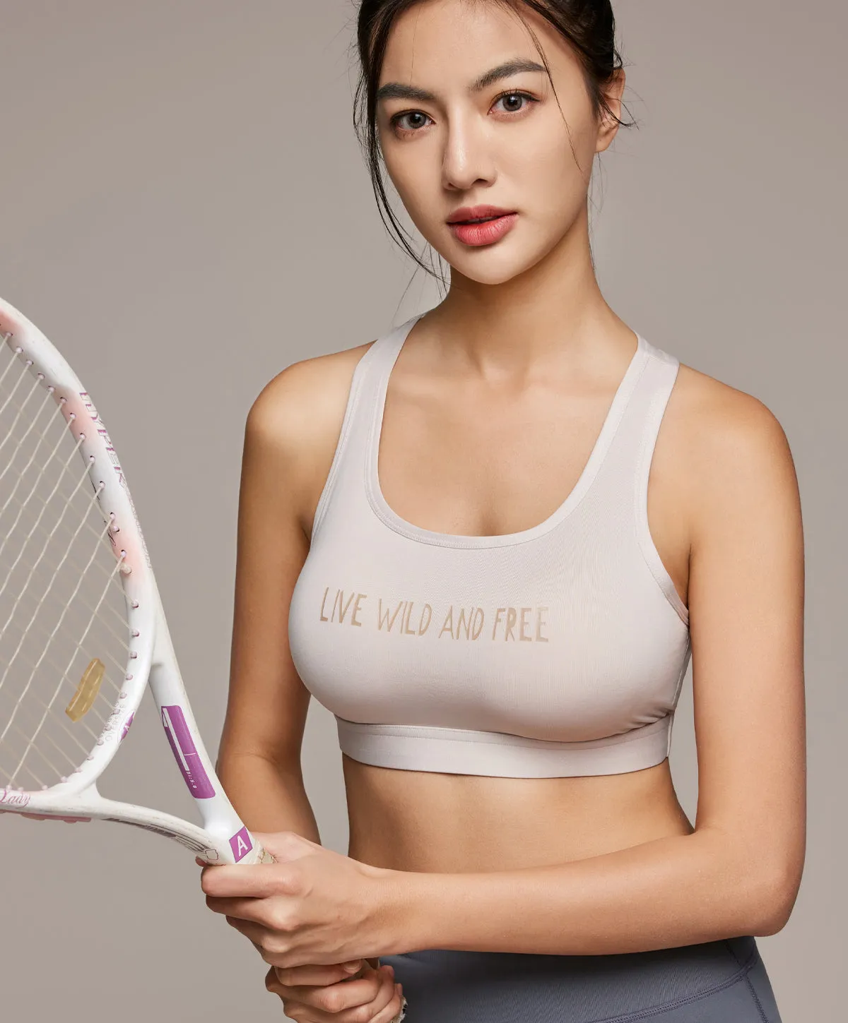 Energized Bohemian Explorer Elevate Sports Bra with Slogan