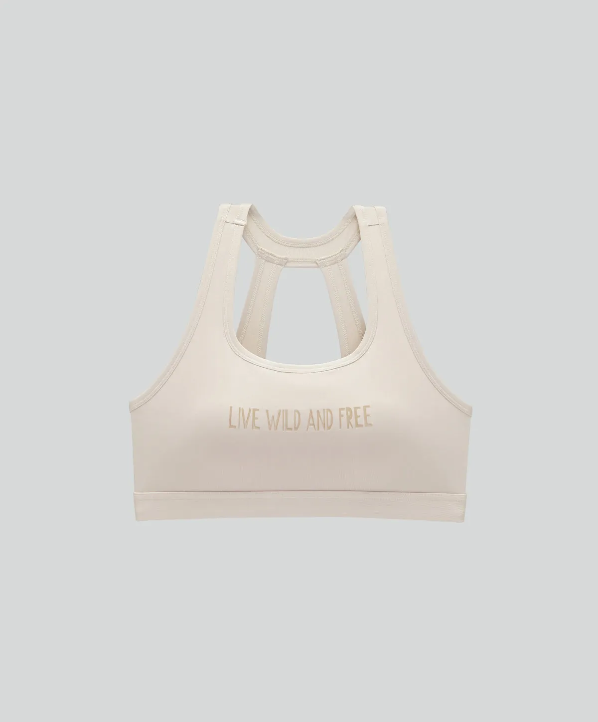 Energized Bohemian Explorer Elevate Sports Bra with Slogan
