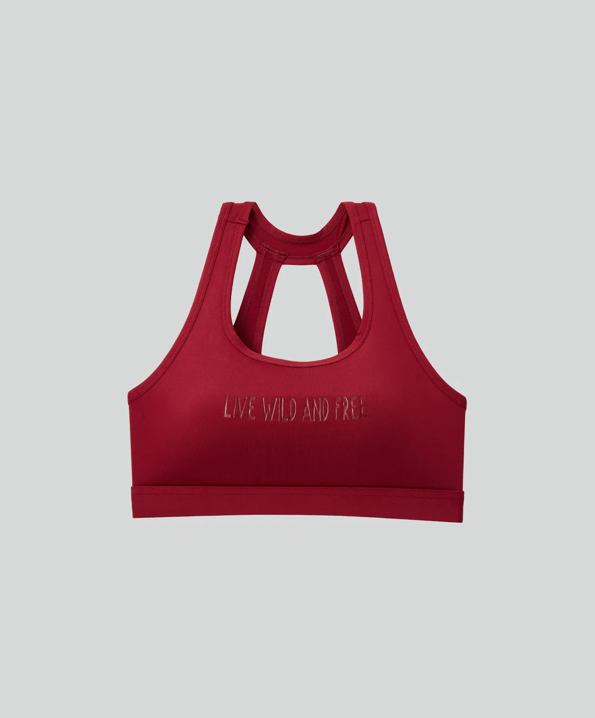 Energized Bohemian Explorer Elevate Sports Bra with Slogan