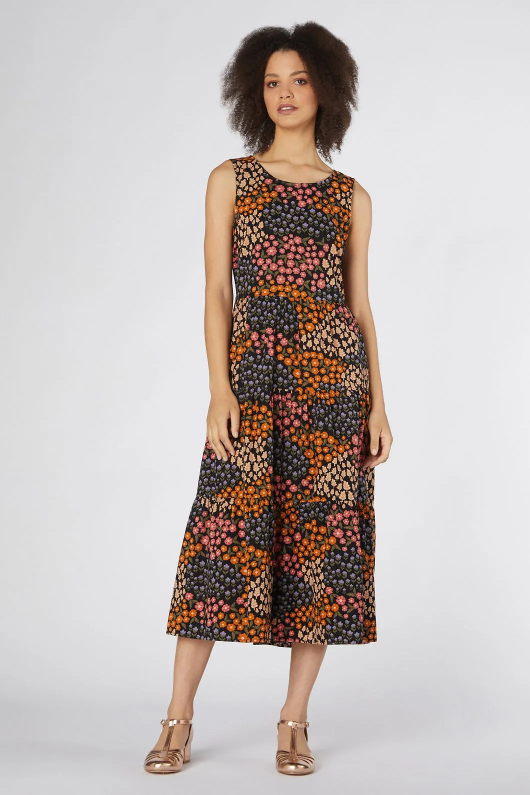 Floral Patchwork Dress