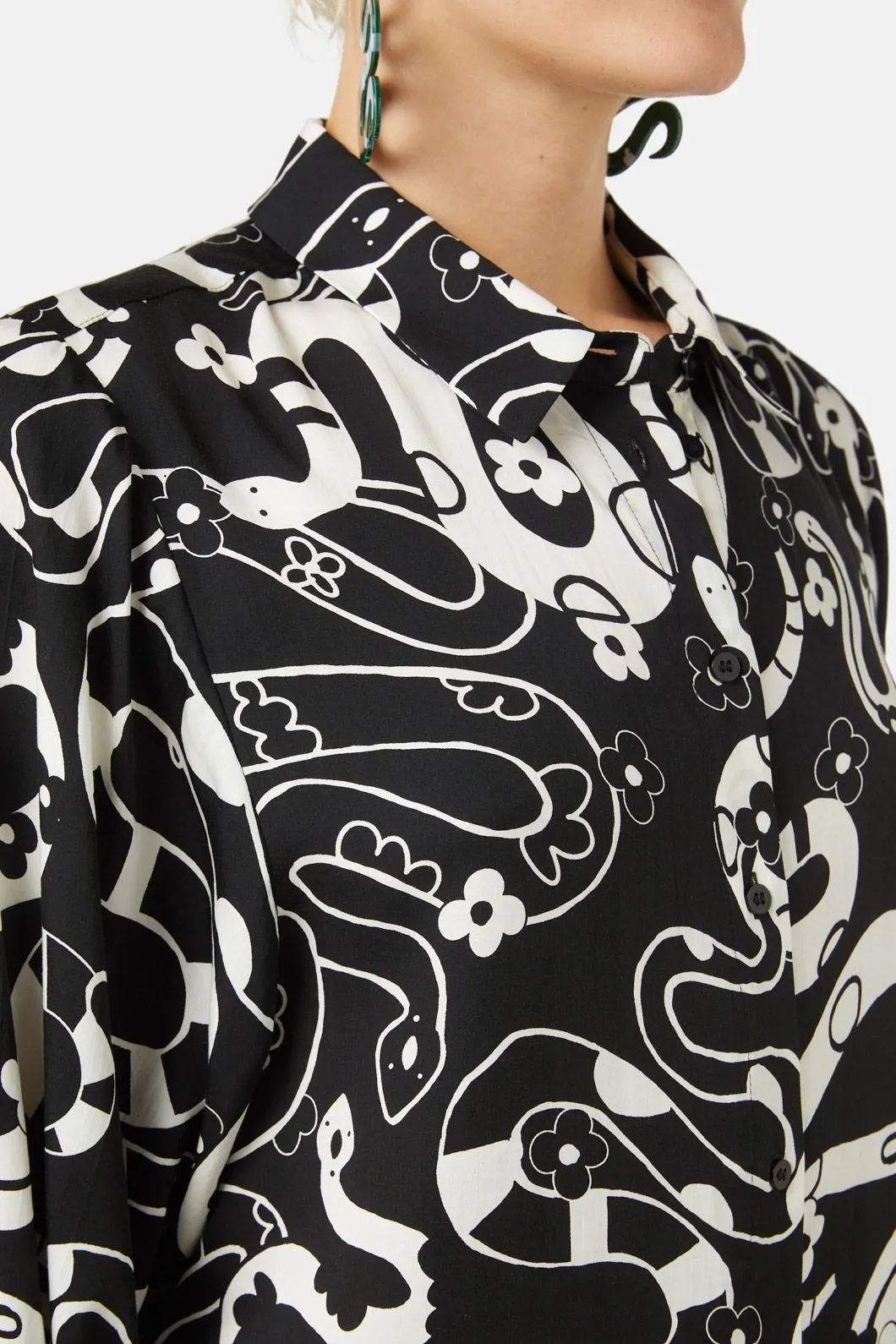 Floral Snake Shirt
