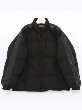 FW23J48 BLACK padded jacket