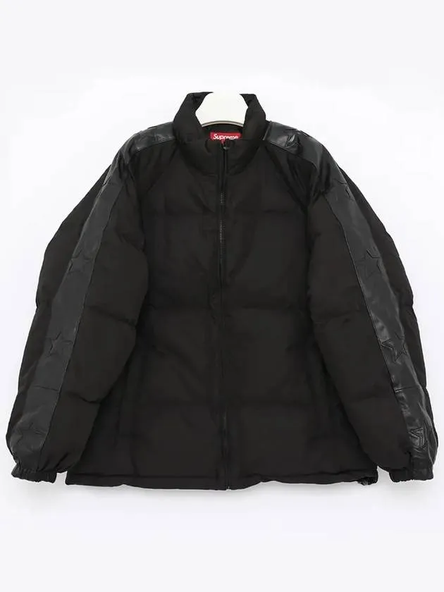 FW23J48 BLACK padded jacket